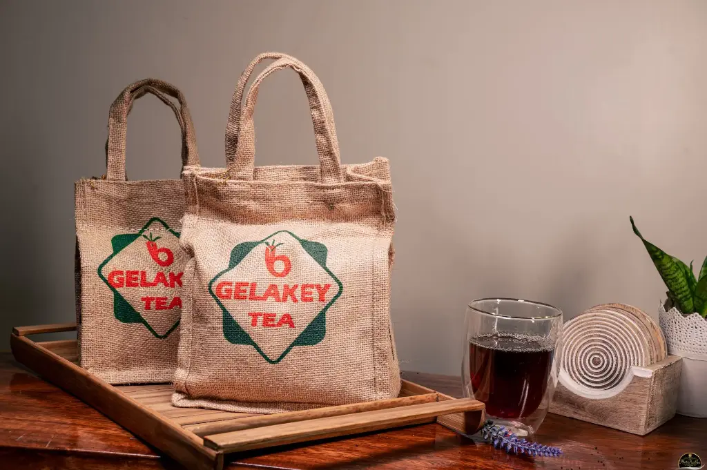 Gelakey's CTC Tea in a Jute Bag