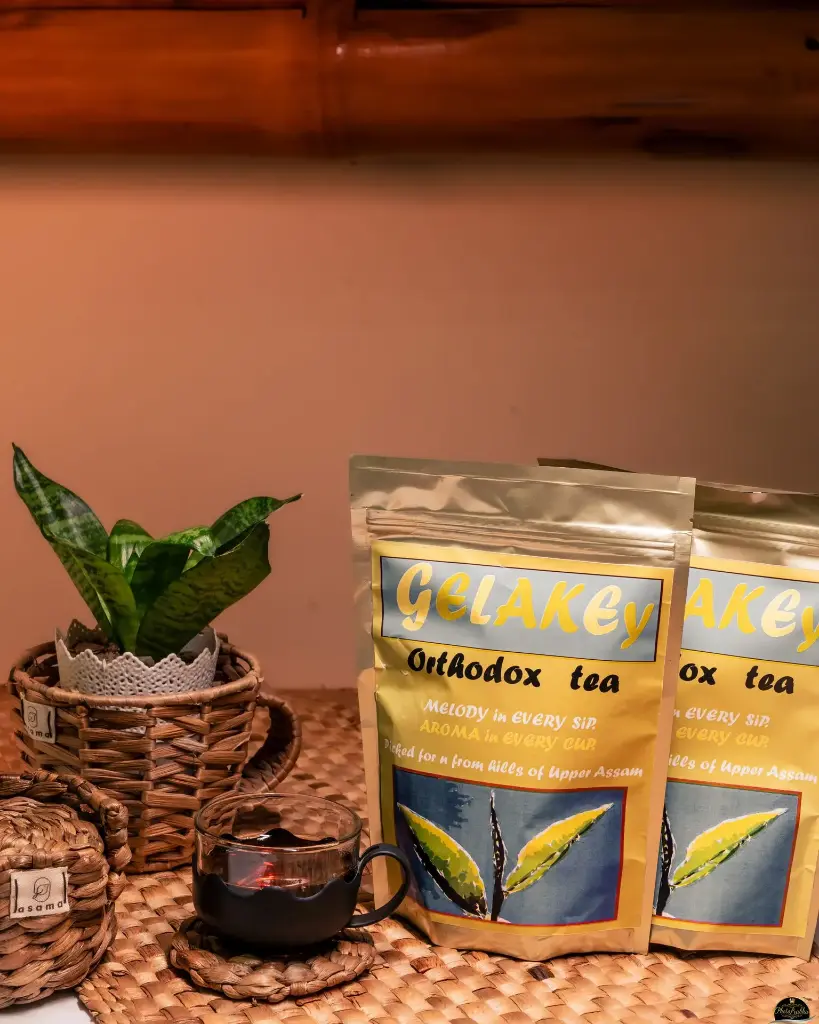 Gelakey's Orthodox Tea in a Golden Pouch